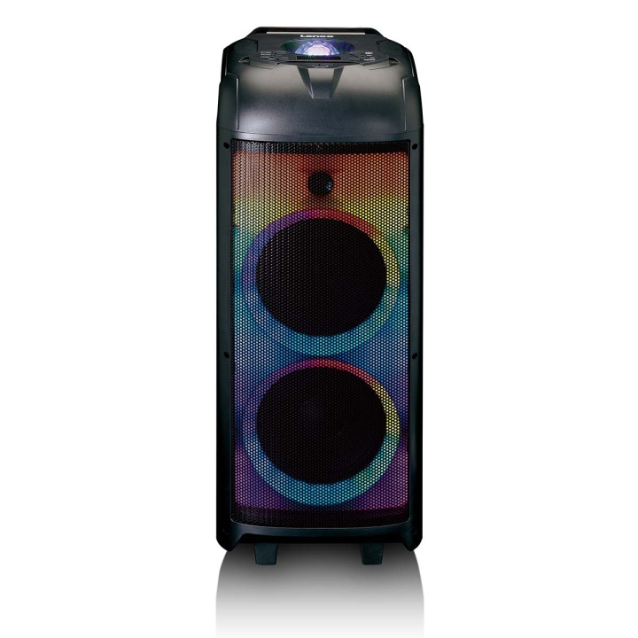 Lenco PA med fuld LED-belysning foran og diskokugle i gruppen HJEMMEELEKTRONIK / Lyd & billede / Højttalere & tilbehør / Bluetooth-højttalere / Gulvhøjtalere Bluetooth hos TP E-commerce Nordic AB (D32345)
