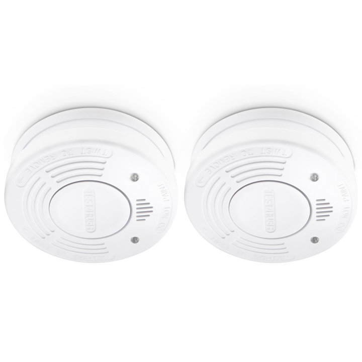 Alecto Røgalarm med 10 års batteri- og sensortid 2-pak Hvid i gruppen HJEM, HUS & HAVE / Alarm, Sikkerhed & Overvågning / Brand, røg, gas / Røgalarmer hos TP E-commerce Nordic AB (D32375)