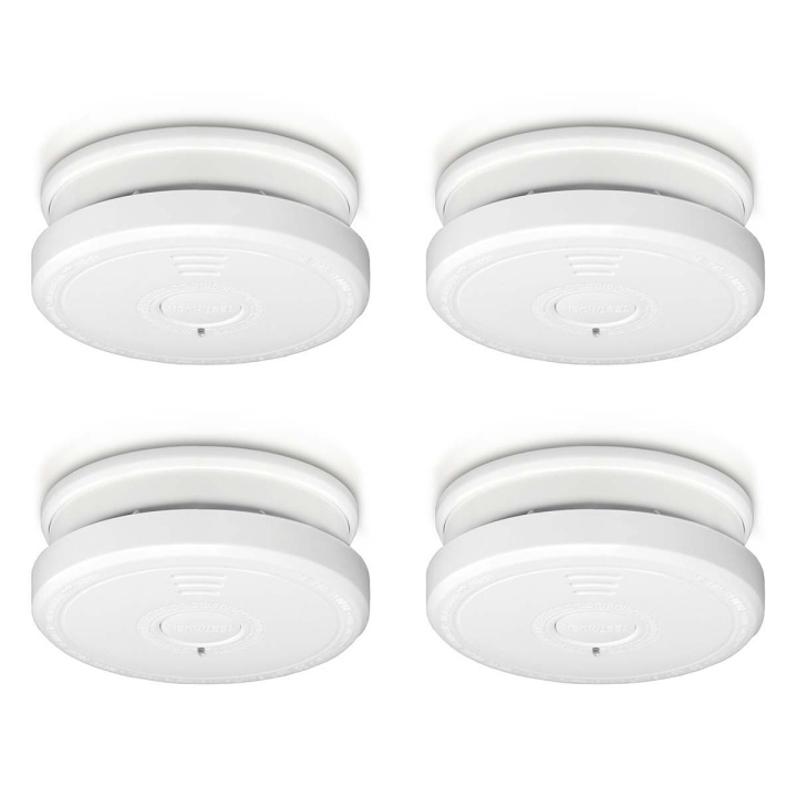 Alecto Røgalarm med tys-tys-knap 4-pak Hvid i gruppen HJEM, HUS & HAVE / Alarm, Sikkerhed & Overvågning / Brand, røg, gas / Røgalarmer hos TP E-commerce Nordic AB (D32379)