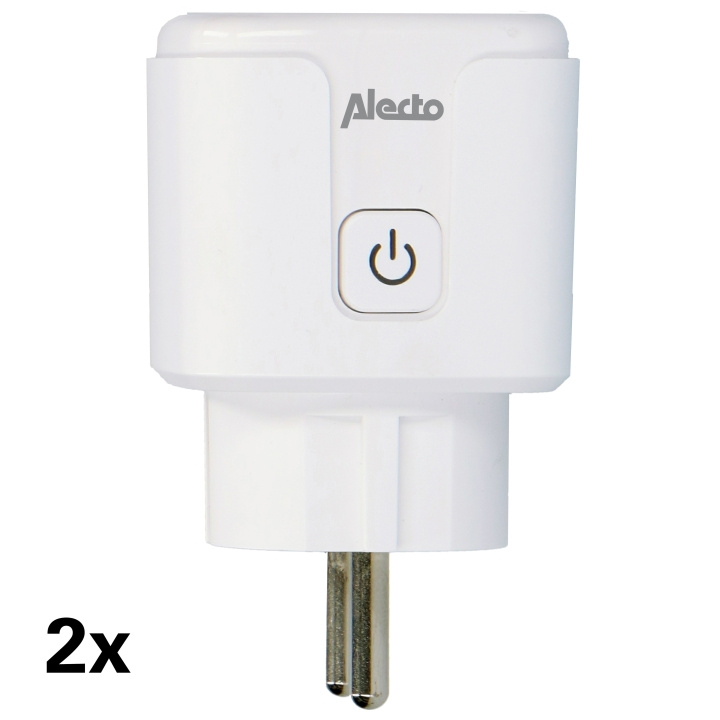 Alecto Smart Wi-Fi-stik 16A 3680W 2-pak Hvid i gruppen HJEM, HUS & HAVE / Smart hjem / Smart plugs hos TP E-commerce Nordic AB (D32403)
