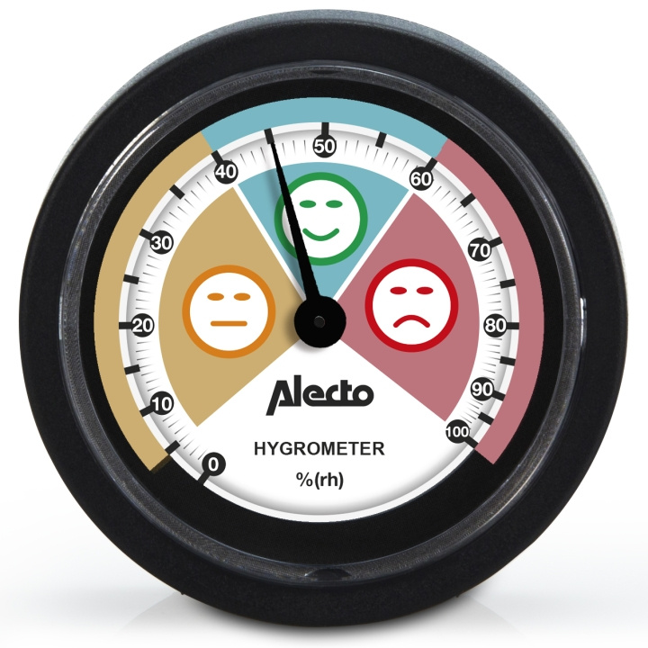 Alecto Analogt hygrometer Sort i gruppen HJEM, HUS & HAVE / Ventilator & Klima apparater / Luftfriskere hos TP E-commerce Nordic AB (D32433)