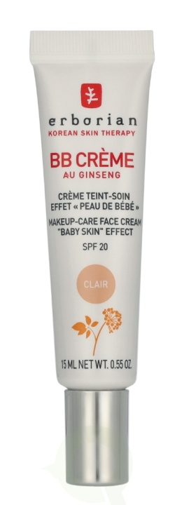 Erborian BB Cream Au Ginseng 5-In-1 Baby Skin Effect SPF20 15 ml Clair i gruppen SKØNHED & HELSE / Makeup / Makeup ansigt / CC/BB Cream hos TP E-commerce Nordic AB (D32513)