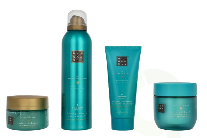 Rituals Karma Medium Giftset 2025 550 ml Foaming Shower Gel 200ml / Salt Body Scrub 125g / Body Mask 125ml / Whipped Body Cream 100ml i gruppen SKØNHED & HELSE / Gaveæske / Gaveæske til hende hos TP E-commerce Nordic AB (D32659)