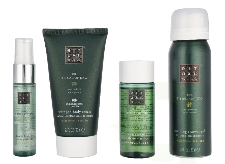 Rituals Jing Small Giftset 190 ml Foaming Shower Gel 50ml/Night Pillow & Body Mist 20ml/Massage Oil 50ml/Body Cream 70ml i gruppen SKØNHED & HELSE / Gaveæske / Gaveæske til hende hos TP E-commerce Nordic AB (D32807)