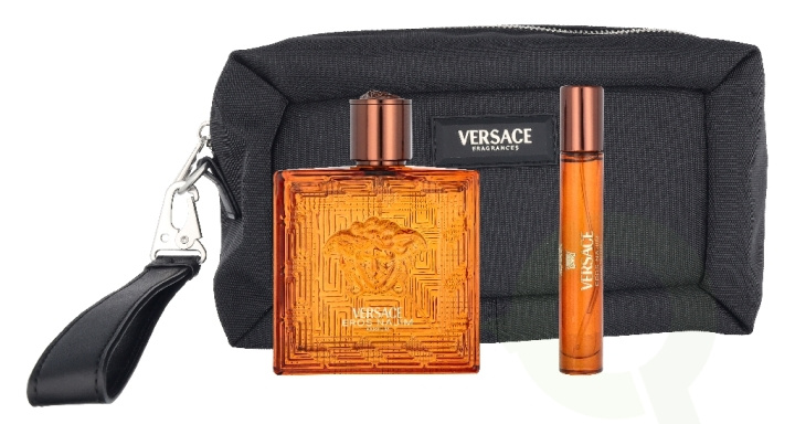 Versace Eros Najim Giftset 110 ml Parfum 100ml/Parfum 10ml/Pouch i gruppen SKØNHED & HELSE / Duft & Parfume / Parfume hos TP E-commerce Nordic AB (D32815)