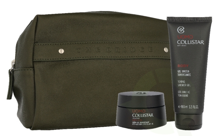 Collistar Uomo Set 150 ml Energizing Anti-Age Cream Gel 50 ml/Mini Toning Shower Gel 100 ml/Pouch i gruppen SKØNHED & HELSE / Hudpleje / Kropspleje / Bad & brusecreme hos TP E-commerce Nordic AB (D32841)
