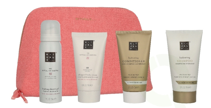 Rituals Sakura Body & Hair Travel Set 260 ml Foaming Shower Gel 50ml/Conditioner 70ml/Shampoo 70ml/Whipped Body Cream 70ml i gruppen SKØNHED & HELSE / Hår og styling / Hårpleje hos TP E-commerce Nordic AB (D32901)