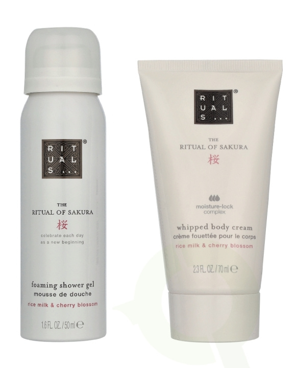 Rituals Sakura Exclusive Travel Set 120 ml Foarming Shower Gel 50ml/Whipped Body Cream 70ml i gruppen SKØNHED & HELSE / Hudpleje / Kropspleje / Bad & brusecreme hos TP E-commerce Nordic AB (D32902)