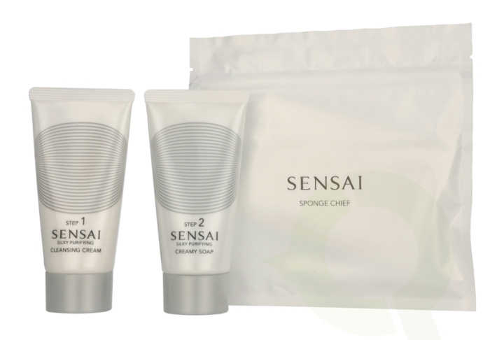 Sensai Silky Purifying Double Cleansing Set 150 ml Cleansing Cream 75ml/Creamy Soap 75ml i gruppen SKØNHED & HELSE / Hudpleje / Ansigt / Rengøring hos TP E-commerce Nordic AB (D32922)