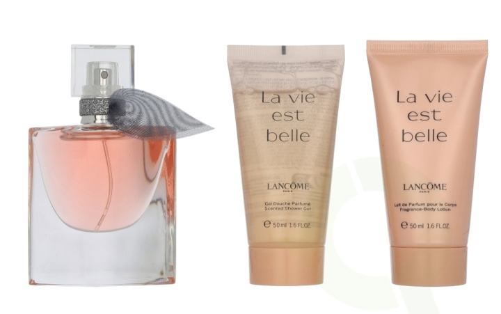 Lancome La Vie Est Belle Giftset 130 ml Edp Spray 30ml/Shower Gel 50ml/Body Lotion 50ml i gruppen SKØNHED & HELSE / Gaveæske / Gaveæske til hende hos TP E-commerce Nordic AB (D32931)
