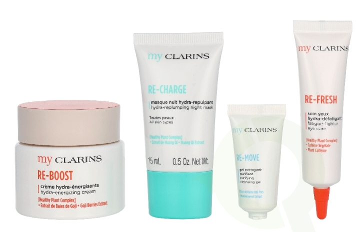 Clarins My Clarins Set 95 ml Cream 50ml/Eye De-Puffer 15ml/Sleep Mask 15ml/Cleansing Gel 15ml i gruppen SKØNHED & HELSE / Hudpleje / Ansigt hos TP E-commerce Nordic AB (D32943)