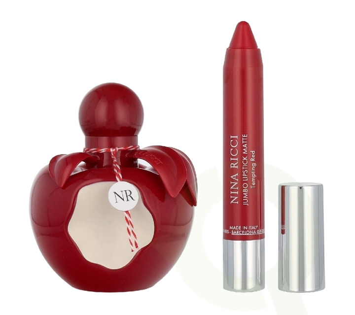 Nina Ricci Nina Rouge Giftset 52.5 ml Edt Spray 50ml/Lipstick 2,5gr i gruppen SKØNHED & HELSE / Gaveæske / Gaveæske til hende hos TP E-commerce Nordic AB (D32979)