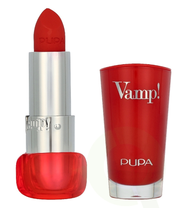 Pupa Milano Pupa Vamp! Extreme Colour Lipstick 3.5 g #304 Red Flame i gruppen SKØNHED & HELSE / Makeup / Læber / Læbestift hos TP E-commerce Nordic AB (D33133)