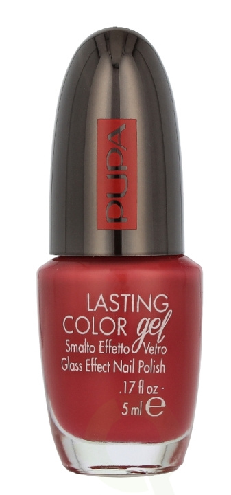 Pupa Milano Pupa Lasting Color Gel Glass Effect Nail Polish 5 ml #100 Tropical Red i gruppen SKØNHED & HELSE / Manicure / pedicure / Neglelak hos TP E-commerce Nordic AB (D33196)