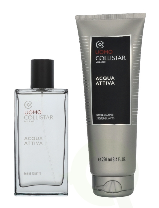 Collistar Uomo Acqua Attiva Giftset 350 ml Acqua Attiva Edt Spray 100 ml / Acqua Attiva Shampoo 250 ml i gruppen SKØNHED & HELSE / Gaveæske / Gaveæske til hende hos TP E-commerce Nordic AB (D33242)