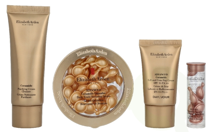 Elizabeth Arden E.Arden Ceramide Advanced Capsules Lift & Firm Youth Set 96.2 ml Cream Cleanser 50ml/Capsules Serum 28ml/Day Cream 15ml/Capsules Night Serum 3,2ml i gruppen SKØNHED & HELSE / Gaveæske / Gaveæske til hende hos TP E-commerce Nordic AB (D33245)