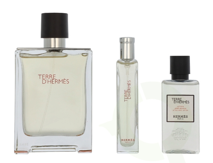 Hermes Terre D\'Hermes Giftset 155 ml Edt Spray 100 ml/After Shave Lotion 40 ml/Edt Spray 15 ml i gruppen SKØNHED & HELSE / Gaveæske / Gaveæske til hende hos TP E-commerce Nordic AB (D33312)