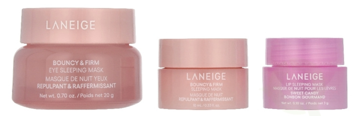 Laneige Plump & Hydrate Trio Set 33 g Lip Sleeping Mask 3g/Sleeping Mask 10ml/Eye Sleeping Mask 20g i gruppen SKØNHED & HELSE / Gaveæske / Gaveæske til hende hos TP E-commerce Nordic AB (D33324)