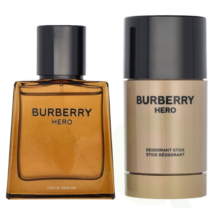 Burberry Hero Giftset 125 ml Edp Spray 50ml/Deo Stick 75ml i gruppen SKØNHED & HELSE / Duft & Parfume / Parfume / Parfume til ham hos TP E-commerce Nordic AB (D33325)