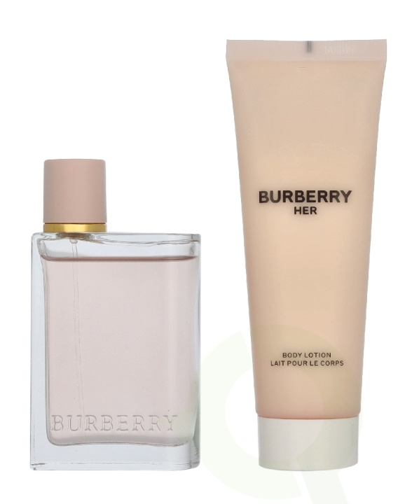 Burberry Her Giftset 125 ml Edp Spray 50ml/Body Lotion 75ml i gruppen SKØNHED & HELSE / Duft & Parfume / Parfume / Parfume til hende hos TP E-commerce Nordic AB (D33498)