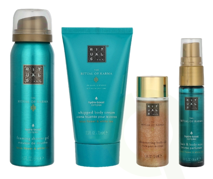 Rituals Karma Giftset 170 ml Body Oil 30ml/Body Mist 20ml/Body Cream 70ml/Shower Gel 50ml i gruppen SKØNHED & HELSE / Gaveæske / Gaveæske til hende hos TP E-commerce Nordic AB (D33522)
