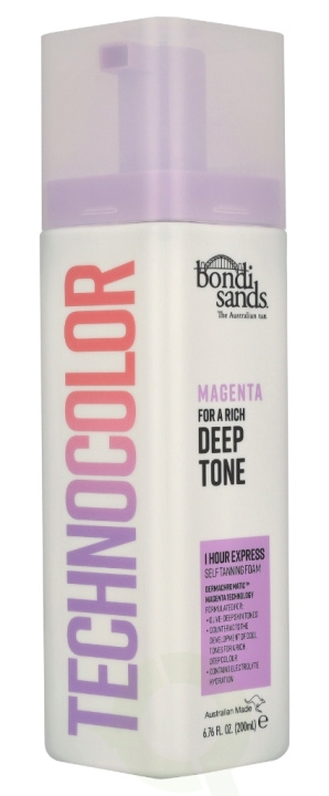 Bondi Sands Technocolour Magenta Self Tanning Foam 200 ml i gruppen SKØNHED & HELSE / Hudpleje / Tanning / Brun uden sol hos TP E-commerce Nordic AB (D33559)