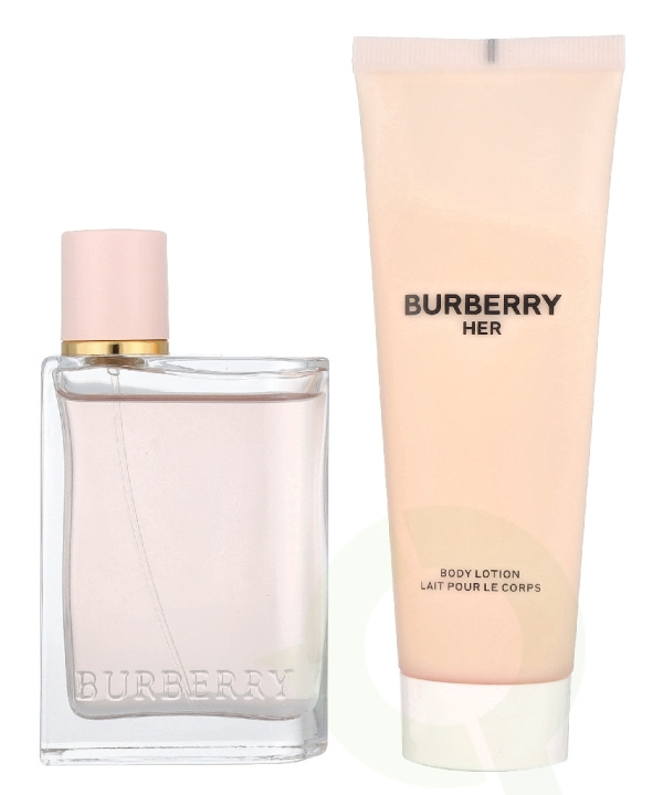Burberry Her Giftset 125 ml Edp Spray 50ml/Body Lotion 75ml i gruppen SKØNHED & HELSE / Duft & Parfume / Parfume / Parfume til hende hos TP E-commerce Nordic AB (D33562)