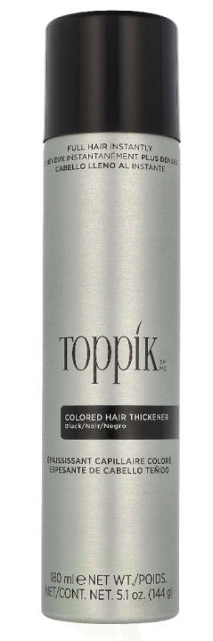 Toppik Colored Hair Thickener - Black 144 g i gruppen SKØNHED & HELSE / Hår og styling / Hårpleje / Hårfarve hos TP E-commerce Nordic AB (D33664)