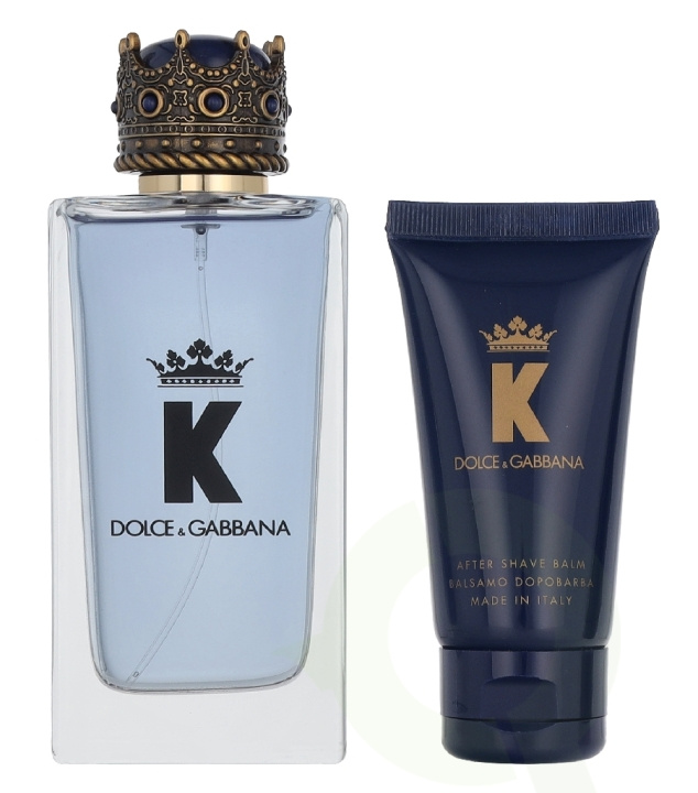Dolce & Gabbana K Giftset 200 ml Edt Spray 100ml/After Shave Balm 50ml/Shower Gel 50ml i gruppen SKØNHED & HELSE / Gaveæske / Gaveæske til ham hos TP E-commerce Nordic AB (D33684)