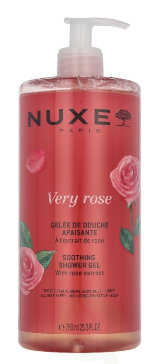 Nuxe Very Rose Soothing Shower Gel 750 ml i gruppen SKØNHED & HELSE / Hudpleje / Kropspleje / Bad & brusecreme hos TP E-commerce Nordic AB (D33695)