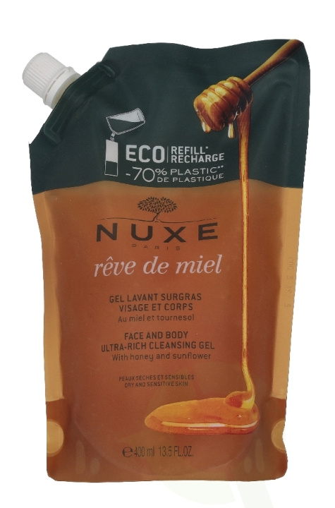 Nuxe Reve De Miel Face And Body Ultra-Rich Cleansing Gel 400 ml i gruppen SKØNHED & HELSE / Hudpleje / Ansigt / Rengøring hos TP E-commerce Nordic AB (D33700)