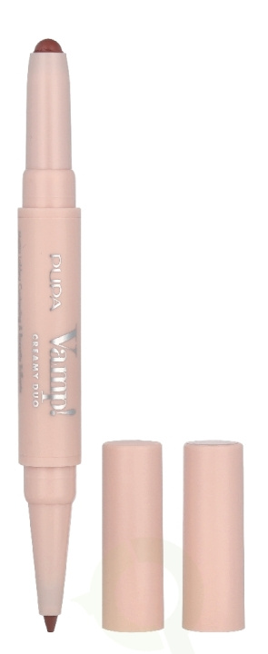 Pupa Milano Pupa Vamp! Creamy Duo Lip Pencil 1 g #005 Deep Nude / Lipstick 0,8g / Lip Pencil 0,2g i gruppen SKØNHED & HELSE / Makeup / Læber / Lip liner hos TP E-commerce Nordic AB (D33911)