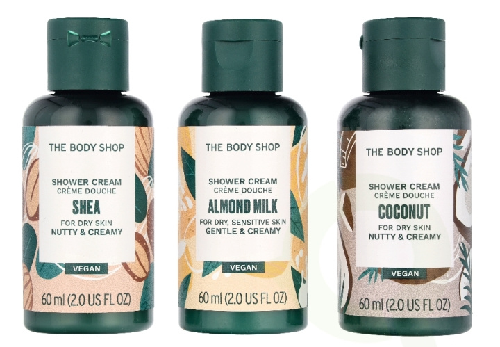 The Body Shop G1 Shower Cream Trio Set 180 ml Pink Grapefruit Shower Cream 60ml/Strawberry Shower Cream 60ml/British Rose Shower Cream 60ml i gruppen SKØNHED & HELSE / Hudpleje / Kropspleje / Bad & brusecreme hos TP E-commerce Nordic AB (D33977)