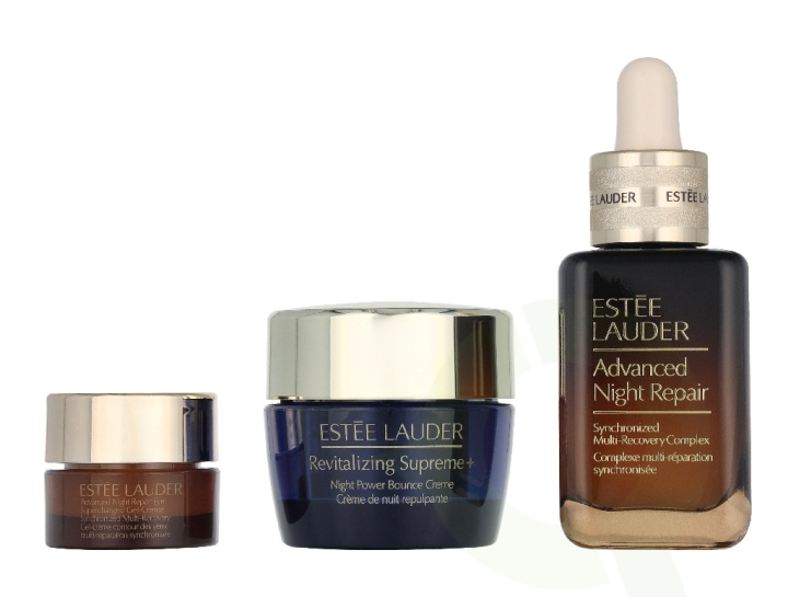 Estee Lauder Nighttime Experts Set 50 ml Advanced Night Repair Complex 30ml/Advanced Night Repair Eye Gel-Cream 5ml/Supreme+ Night Power Bounce Cream 15ml i gruppen SKØNHED & HELSE / Hudpleje / Ansigt / Natcreme hos TP E-commerce Nordic AB (D34042)