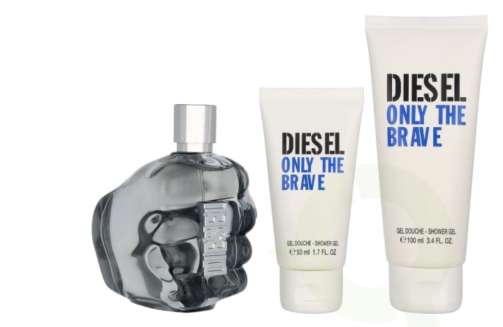 Diesel Only The Brave Mens Giftset 275 ml Edt Spray 125ml/Shower Gel 100ml/Shower Gel 50ml i gruppen SKØNHED & HELSE / Gaveæske / Gaveæske til ham hos TP E-commerce Nordic AB (D34171)