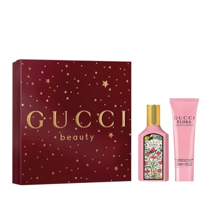 Gucci Giftset Gucci Flora Gorgeous Gardenia Edp 50ml + Body Lotion 50ml i gruppen SKØNHED & HELSE / Gaveæske / Gaveæske til hende hos TP E-commerce Nordic AB (D34275)