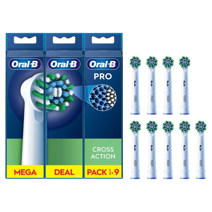 Oral B Borsthuvud Cross Action 3+3+3st i gruppen SKØNHED & HELSE / Oral pleje / Tilbehør til elektriske tandbørster hos TP E-commerce Nordic AB (D34344)