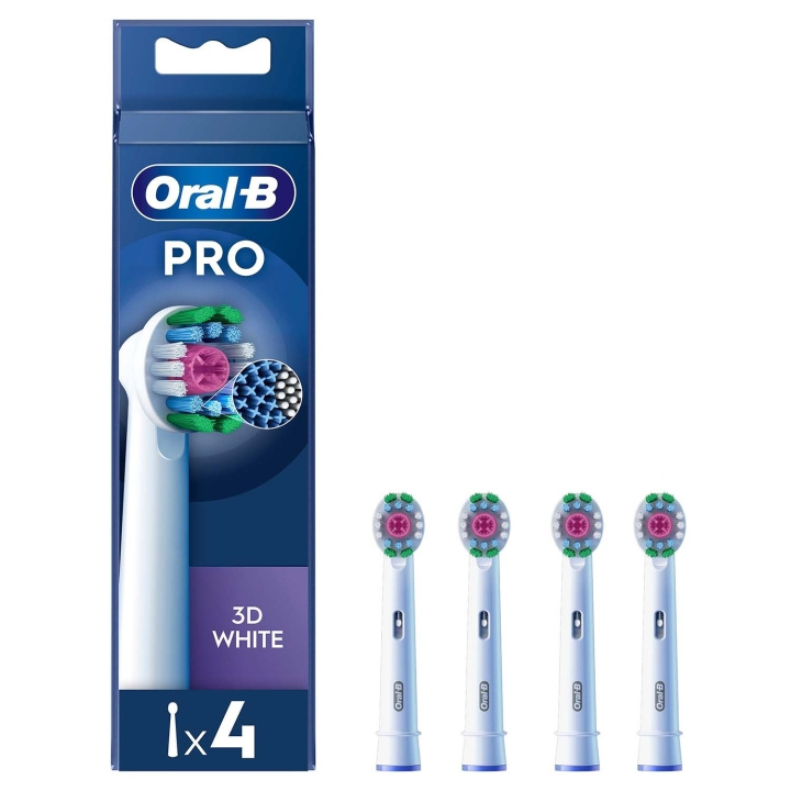 Oral B Borsthuvud 3D White 4st i gruppen SKØNHED & HELSE / Oral pleje / Tilbehør til elektriske tandbørster hos TP E-commerce Nordic AB (D34346)