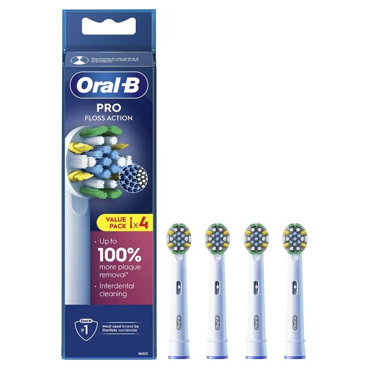 Oral B Borsthuvud Floss Action 4st i gruppen SKØNHED & HELSE / Oral pleje / Tilbehør til elektriske tandbørster hos TP E-commerce Nordic AB (D34347)