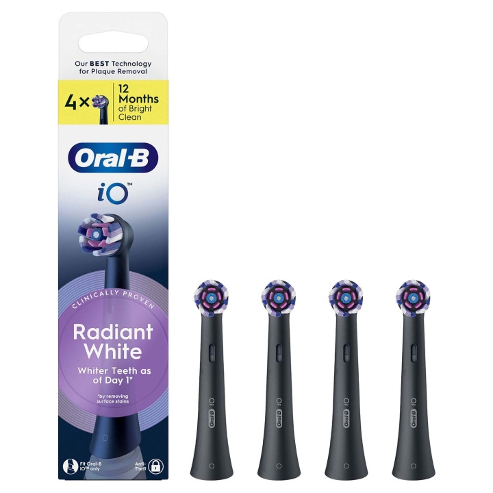 Oral B Borsthuvud iO Radiant White 4st i gruppen SKØNHED & HELSE / Oral pleje / Tilbehør til elektriske tandbørster hos TP E-commerce Nordic AB (D34355)