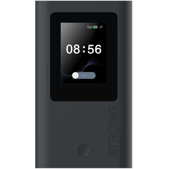 Strong 5G MiFi Hotspot 3,4 Gbit/s WiFi 6 AX1800 med display i gruppen COMPUTERTILBEHØR / Netværk / WiFi forlængere hos TP E-commerce Nordic AB (D34364)