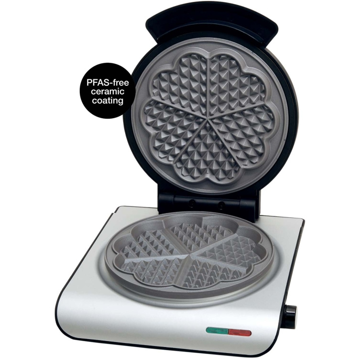 Åviken Våffeljärn 907.2 Keramiskt, Silver i gruppen HJEM, HUS & HAVE / Husholdningsapparater / Vaffeljern hos TP E-commerce Nordic AB (D34425)