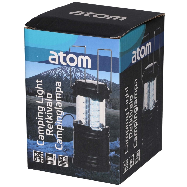 Atom Camping Lykta 30 LED i gruppen SPORT, FRITID & HOBBY / Friluftsliv / Campinglys hos TP E-commerce Nordic AB (D34490)