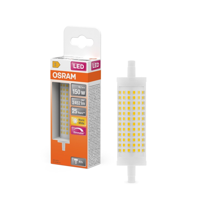 Osram Pære LED Line Dim 18,2W 827 Clear R7S i gruppen HJEMMEELEKTRONIK / Lys / LED lamper hos TP E-commerce Nordic AB (D34612)