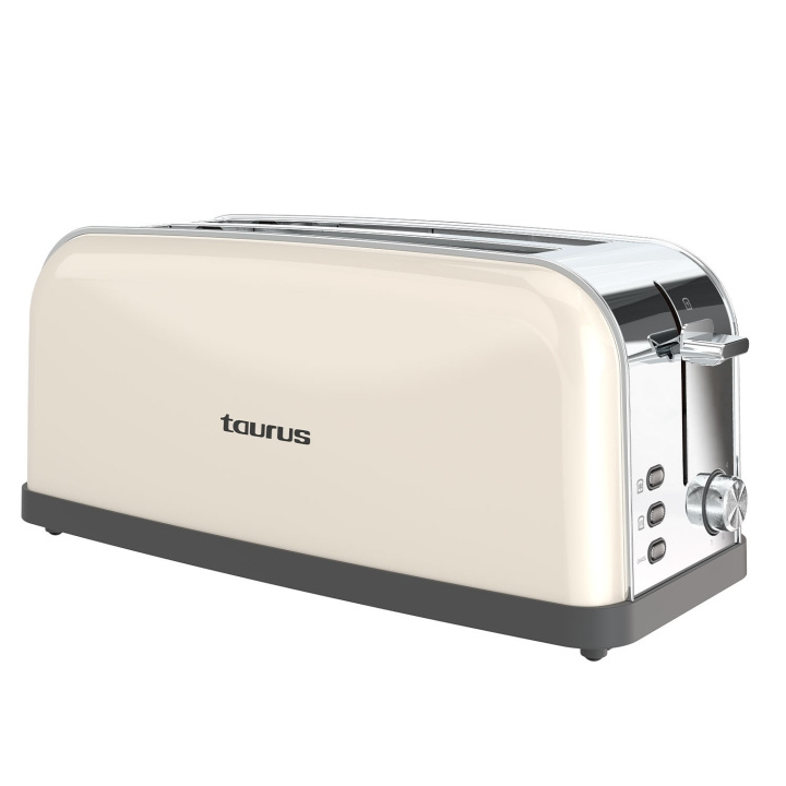 Taurus Brödrost Vintage Cream Långt Fack i gruppen HJEM, HUS & HAVE / Husholdningsapparater / Brødristere & Sandwich Makers / Brødristere hos TP E-commerce Nordic AB (D34678)