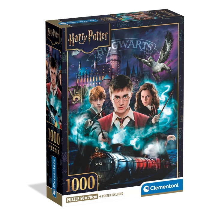 Clementoni Puslespil 1000 - High Quality Collection - Harry Potter - Hogwarts i gruppen SPORT, FRITID & HOBBY / Hobby / Puslespil hos TP E-commerce Nordic AB (D34721)
