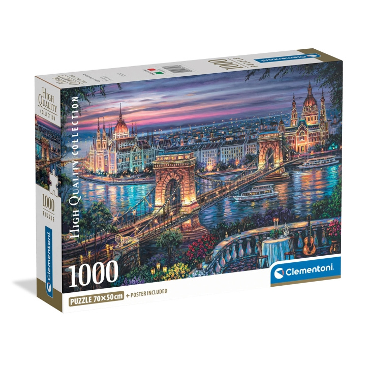 Clementoni Puslespil 1000 Pcs CB Lights of the Danube i gruppen SPORT, FRITID & HOBBY / Hobby / Puslespil hos TP E-commerce Nordic AB (D34777)