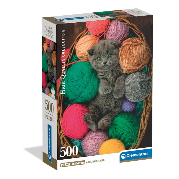 Clementoni Puslespil 500 Pcs CB High Quality Collection Fluffy Kitten i gruppen SPORT, FRITID & HOBBY / Hobby / Puslespil hos TP E-commerce Nordic AB (D34778)
