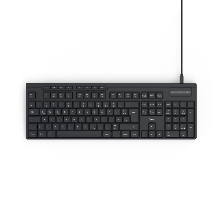 Hama Tastatur CK-200 Sort i gruppen COMPUTERTILBEHØR / Mus og tastatur / Tastatur hos TP E-commerce Nordic AB (D34838)