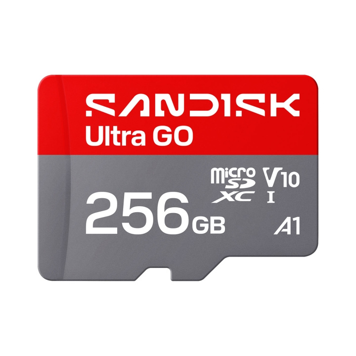 SanDisk MicroSD Ultra GO 256GB 1 190MB/s C10 UHS U1 A i gruppen HJEMMEELEKTRONIK / Lagringsmedier / Hukommelseskort / SD/SDHC/SDXC hos TP E-commerce Nordic AB (D34845)